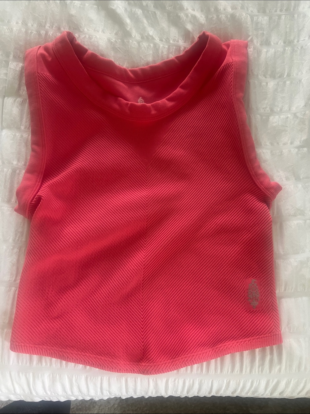 FP Movement by Free People Ribbed Crop Tank - Coral